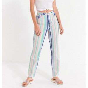Urban Outfitters BDG Rainbow Stripe Jean size 26